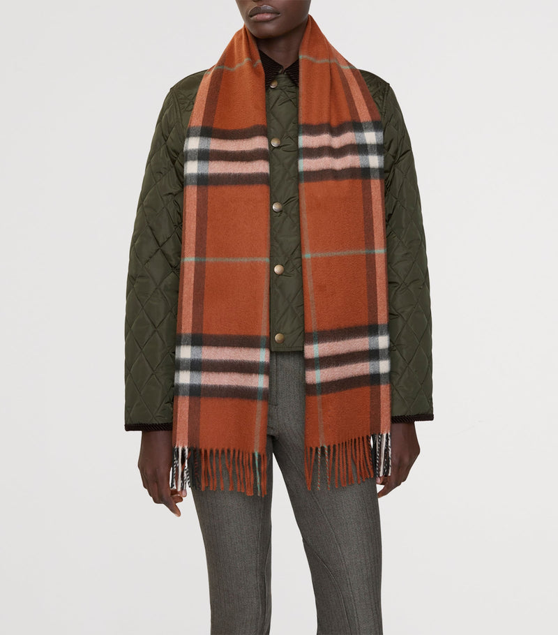 Burberry cashmere check scarf - British product
