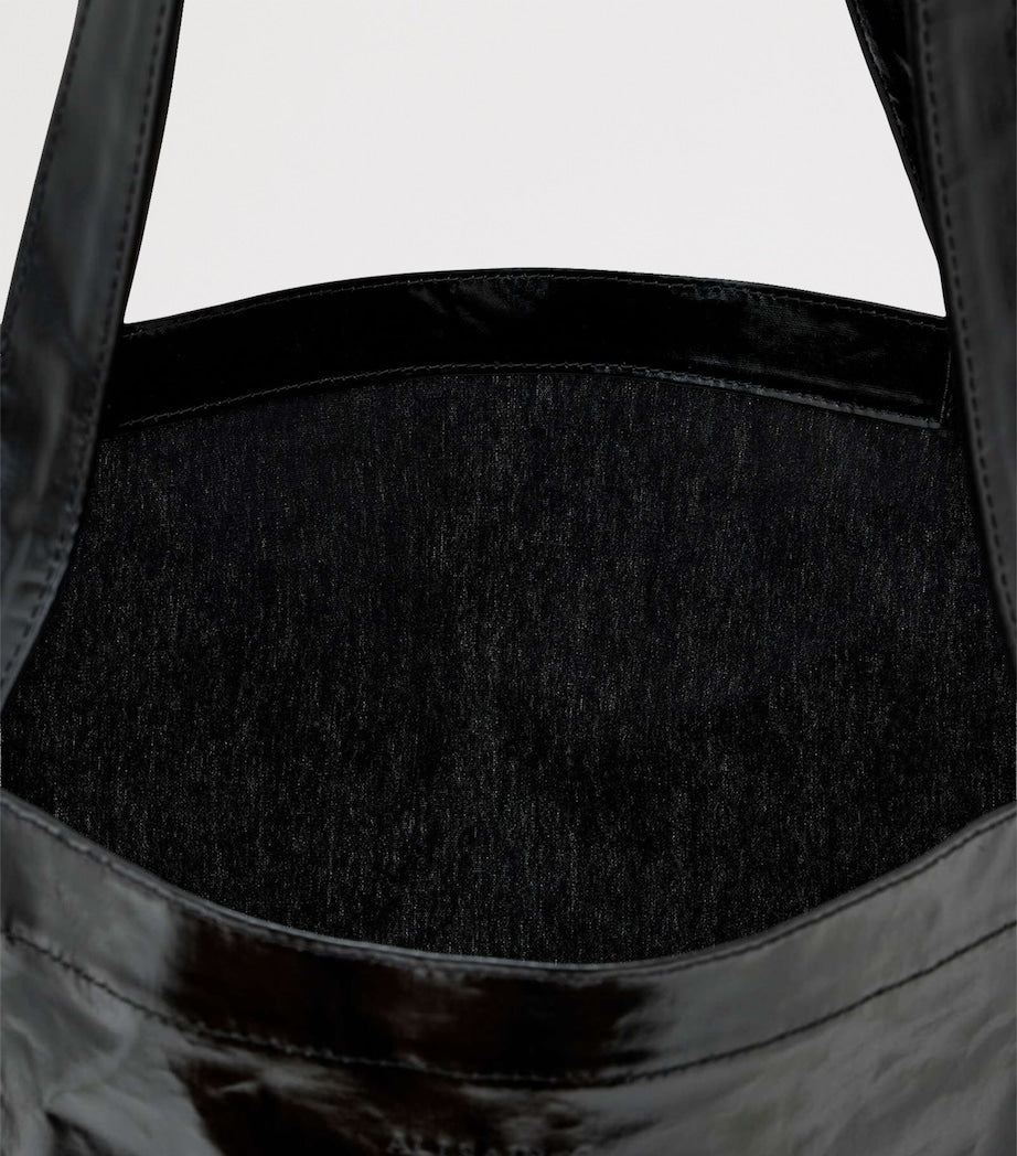 AllSaints large laminated tote bag in recycled polyester - British product