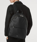 Tom Ford leather backpack in smooth calfskin with silver-tone hardware (British brand)