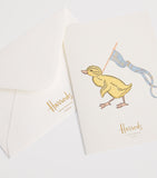Harrods duck notelet cards and envelopes set of 5, UK version