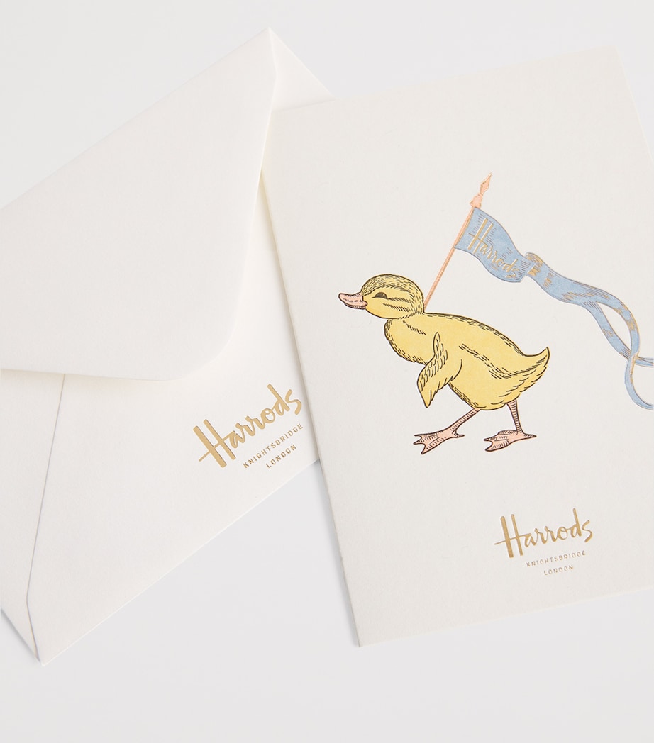 Harrods duck notelet cards and envelopes set of 5, UK version