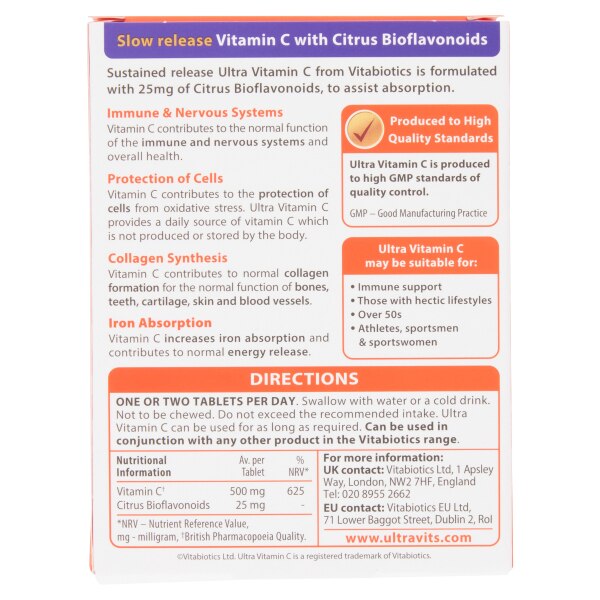 Vitabiotics Ultra Vitamin C - 60 Tablets GOODS Superdrug   