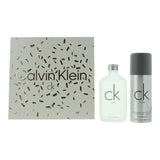 Calvin Klein CK One gift set 100 ml EDT and 150 ml deodorant, UK version