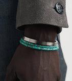 Nialaya Jewelry heishi wrap bracelet (British brand)