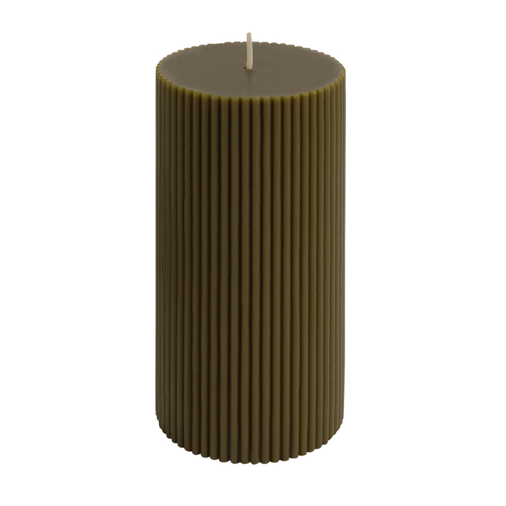 Habitat Ribbed Pillar - Wild Mint & Peach