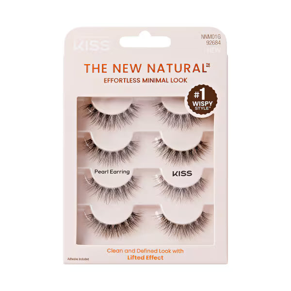 Kiss strip lashes Multipack Natural, imported from the UK