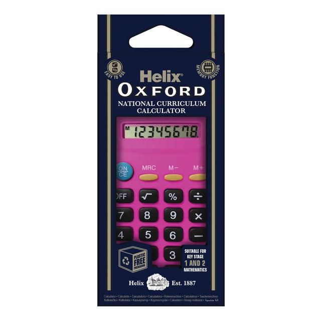 Oxford Basic Calculator - Pink