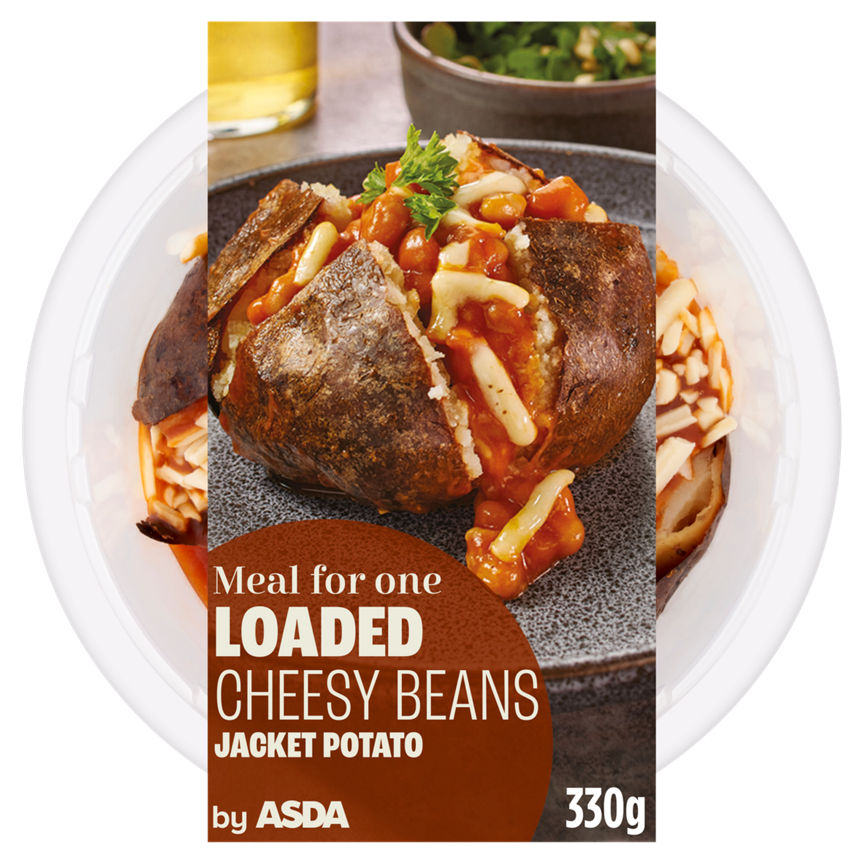 ASDA Meal for One Loaded Cheesy Beans Jacket Potato 330g GOODS ASDA   