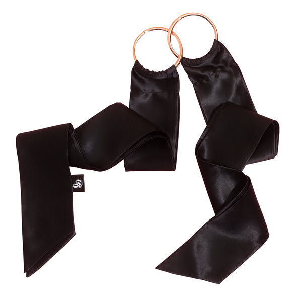 So Divine black mulberry silk restraints (British brand)