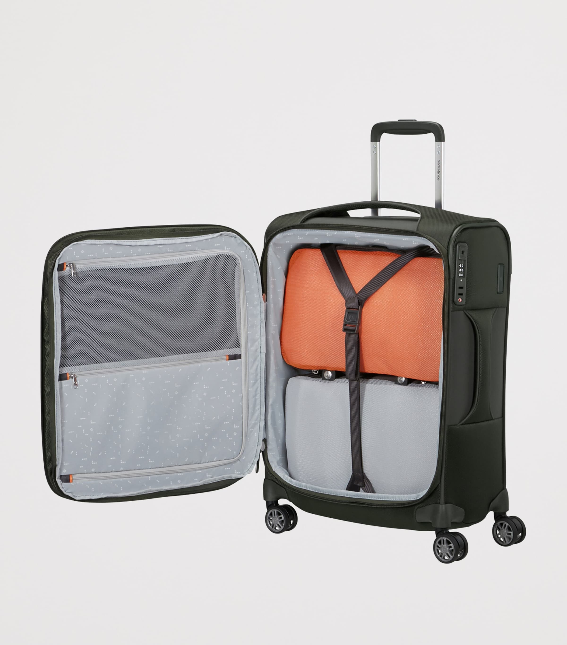 Samsonite Expandable Re-Lite Spinner Suitcase 55cm (British brand)