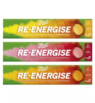 Boots Re-Energise Tablets Bundle x 3