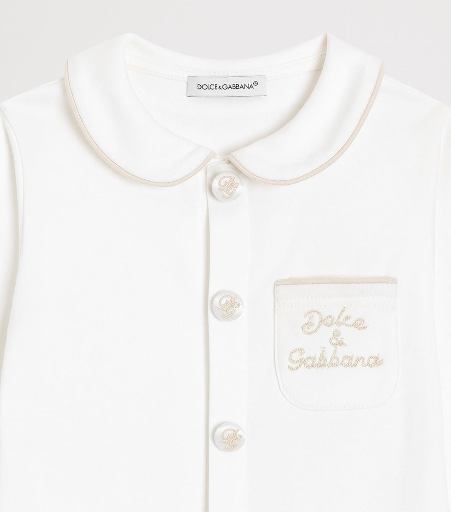Dolce&Gabbana Kids bomulls hel-i-ett smekke lue sett, UK-versjon