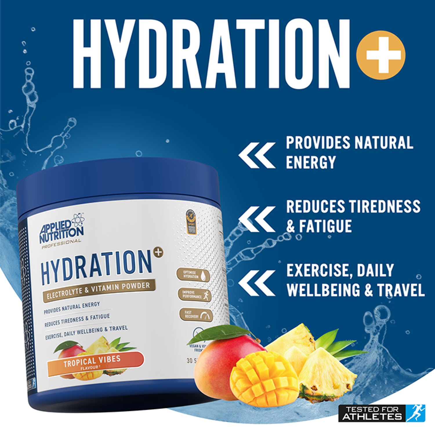 Hydration+ Powder Tropical Vibes 240g, UK version