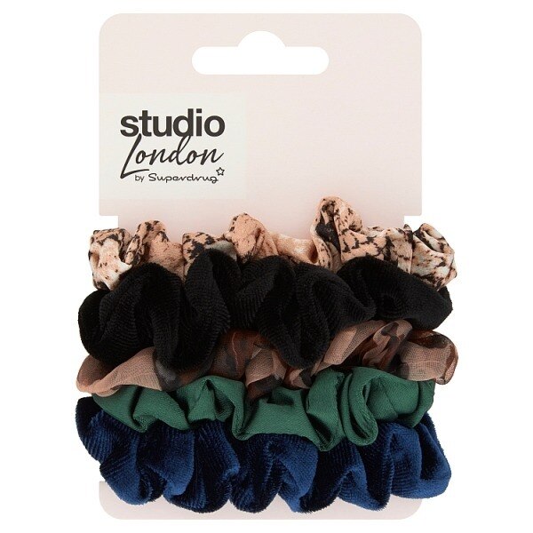 Studio London Assorted Scrunchies 5pk