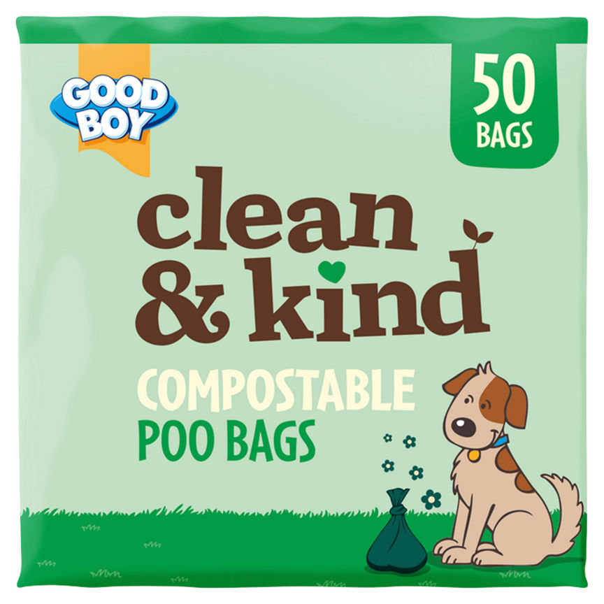 Good Boy 50 Compostable Dog Poo Bags Dog Food & Accessories ASDA   