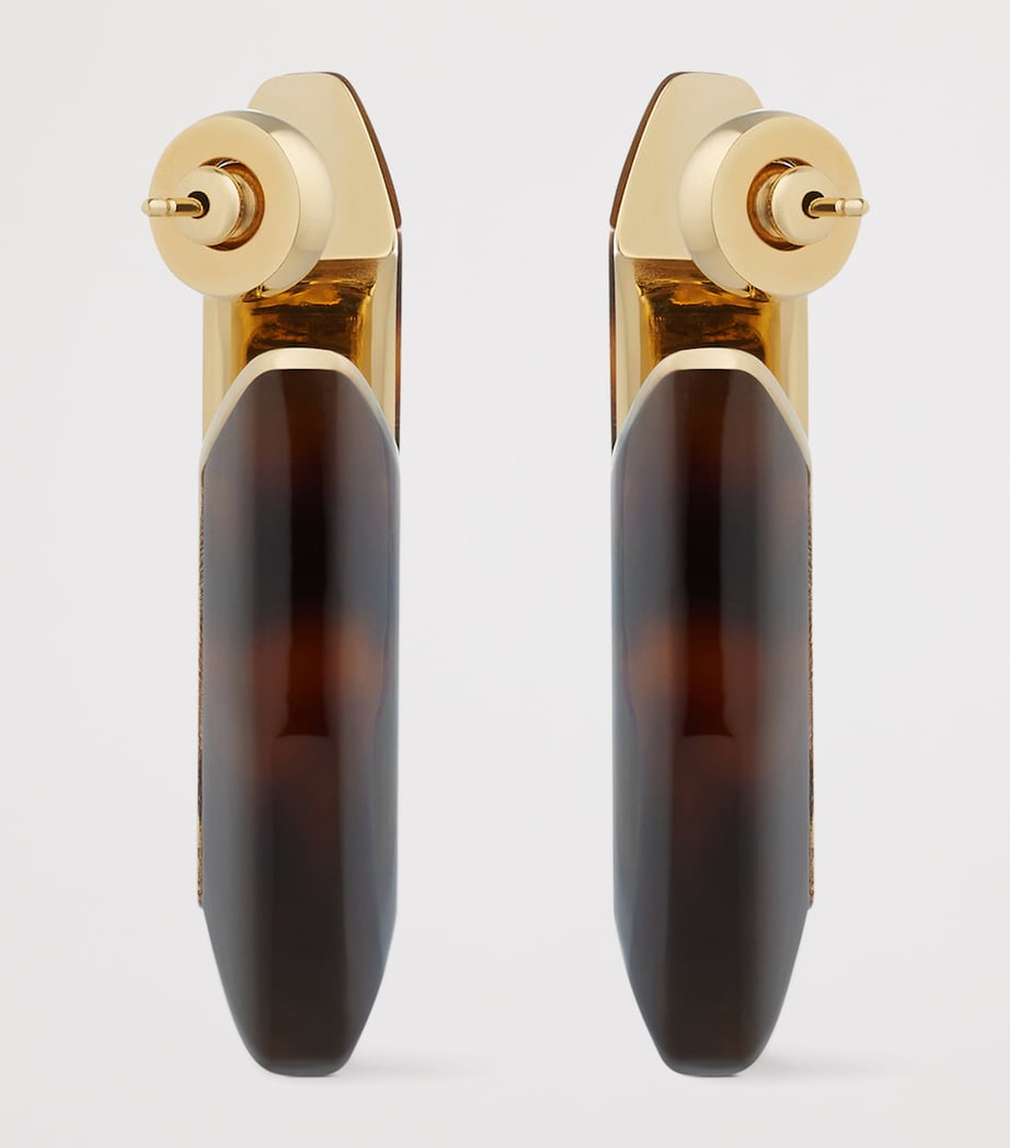 Grandes boucles d'oreilles huggie écaille de tortue Givenchy, version UK