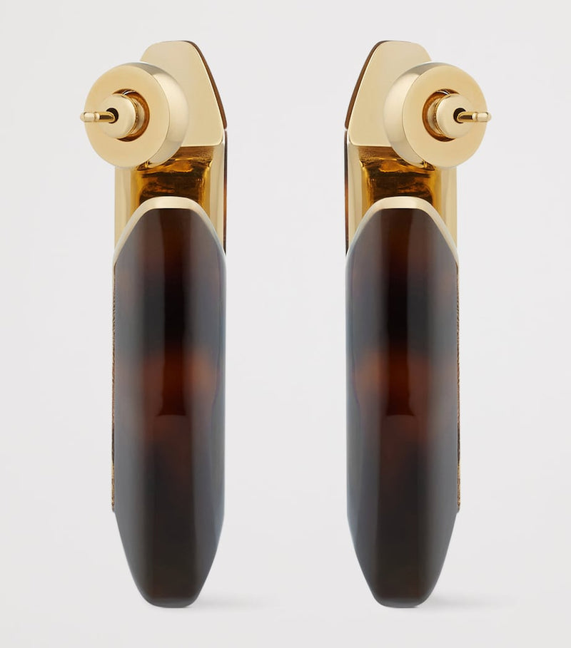 Grandes boucles d'oreilles huggie écaille de tortue Givenchy, version UK
