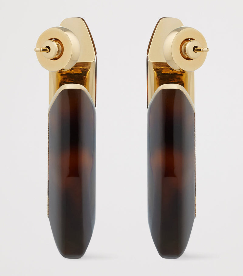 Grandes boucles d'oreilles huggie écaille de tortue Givenchy, version UK