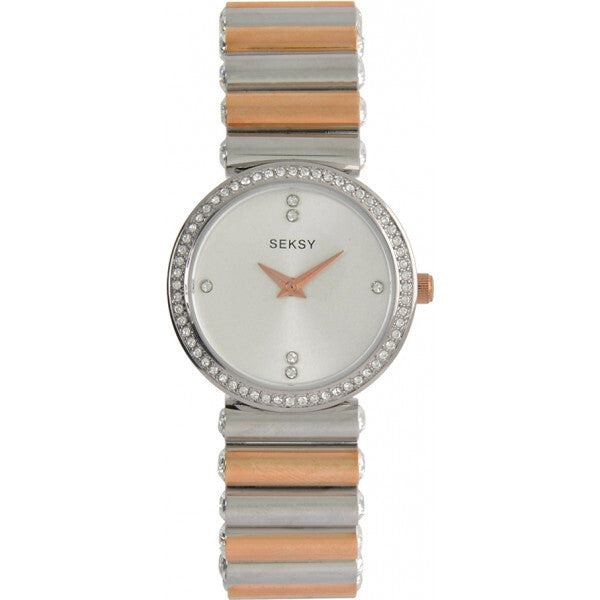 Seksy Clear Ladies Edge Watch stainless steel bracelet, UK version