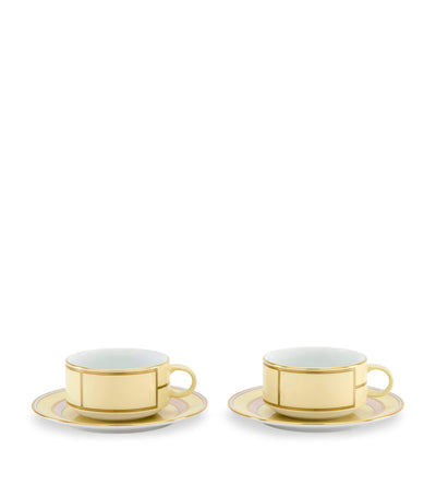 Harrods GINORI 1735 Porzellan Colonna Diva Giallo Teetasse und Untertasse Set aus 2 – Jetzt bei McGrocer online kaufen