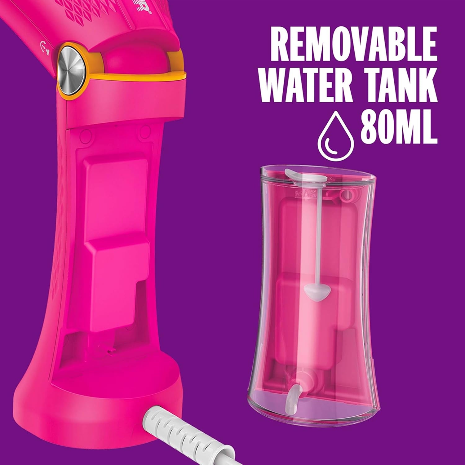 Conair Power Steam steamer in pink - British product