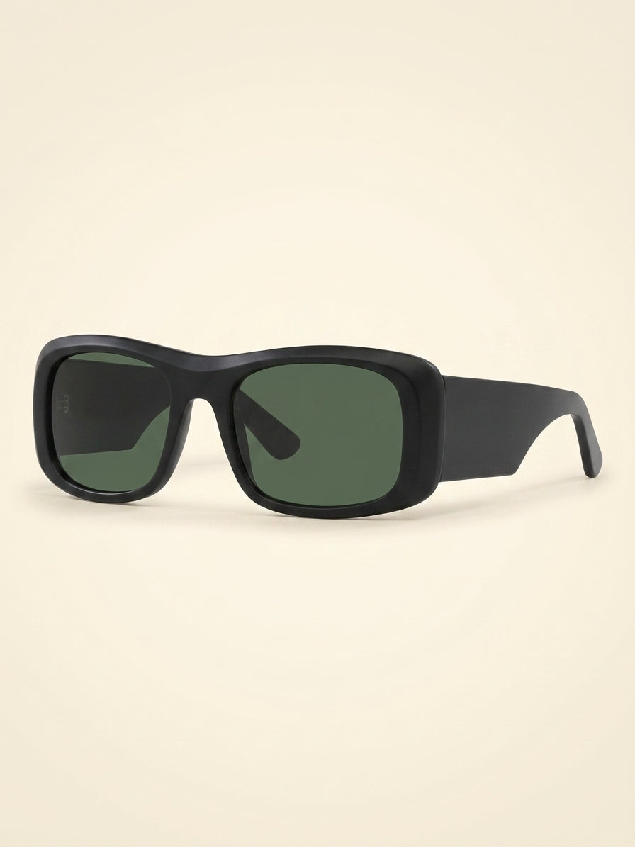 Gucci rectangular sunglasses black acetate 56mm (British brand)