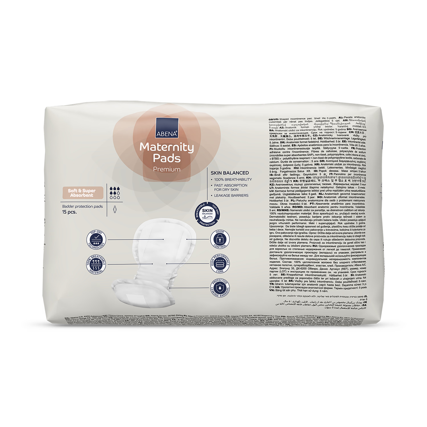Abena maternity pad Premium 15 Pack - British product