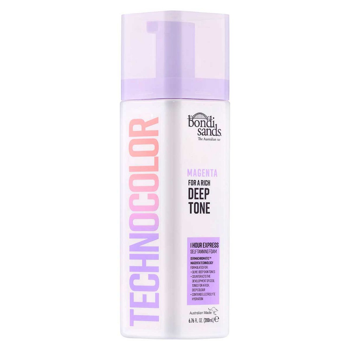 Bondi Sands Technocolor Magenta 1 Hour Express Self Tanning Foam 200ml GOODS Boots   