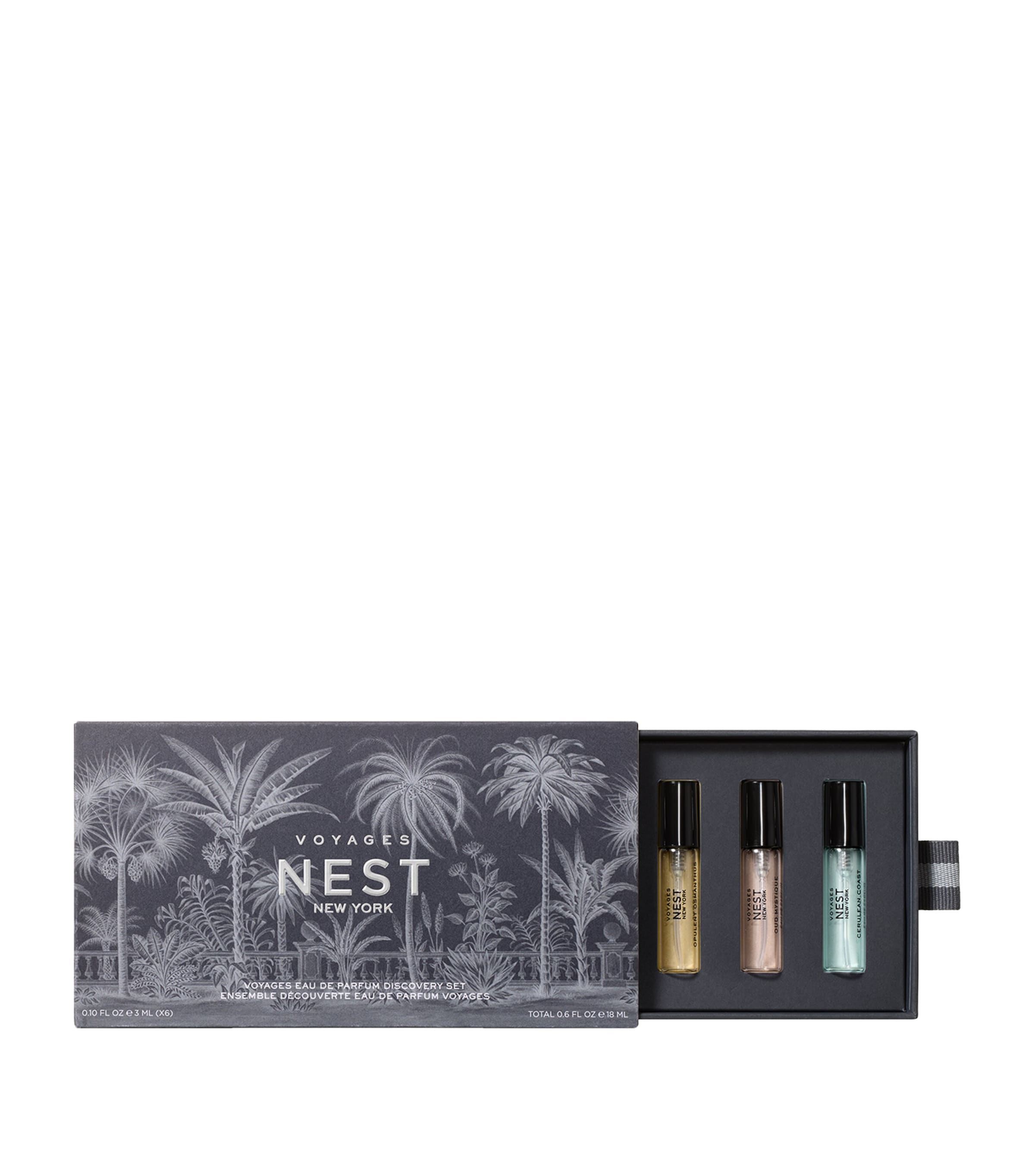 NEST New York VOYAGES eau de parfum discovery set 6 x 3ml, imported from the UK