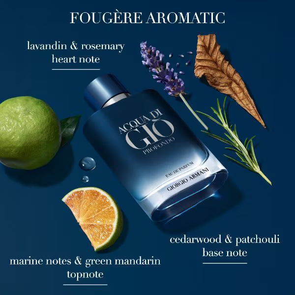 Giorgio Armani Acqua Di Gio Profondo Eau de Parfum 50ml - British product
