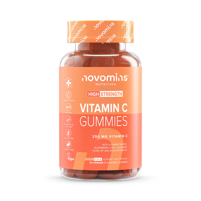 Holland & Barrett Novomins Vitamin C Orange Flavoured 60 Gummies- Buy online at McGrocer