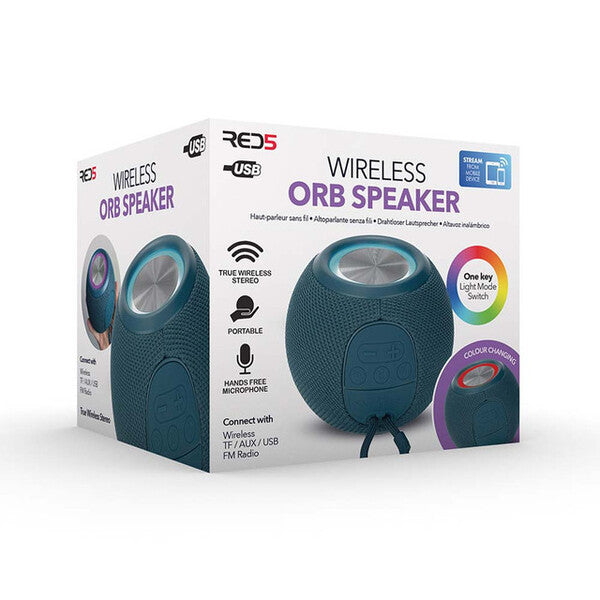 RED5 Wireless Orb Speaker -Blue GOODS Superdrug   