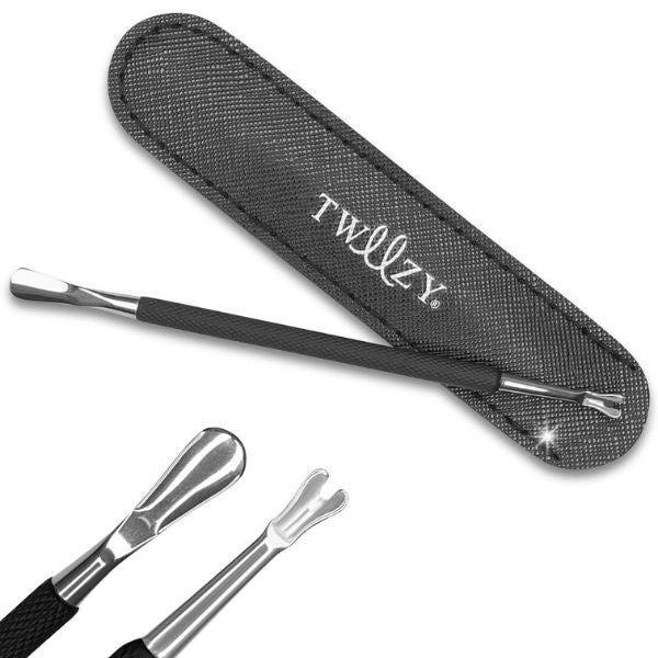 Tweezy Cuticle Pusher & Fork Trimmer Dual Ended with Pouch GOODS Superdrug   