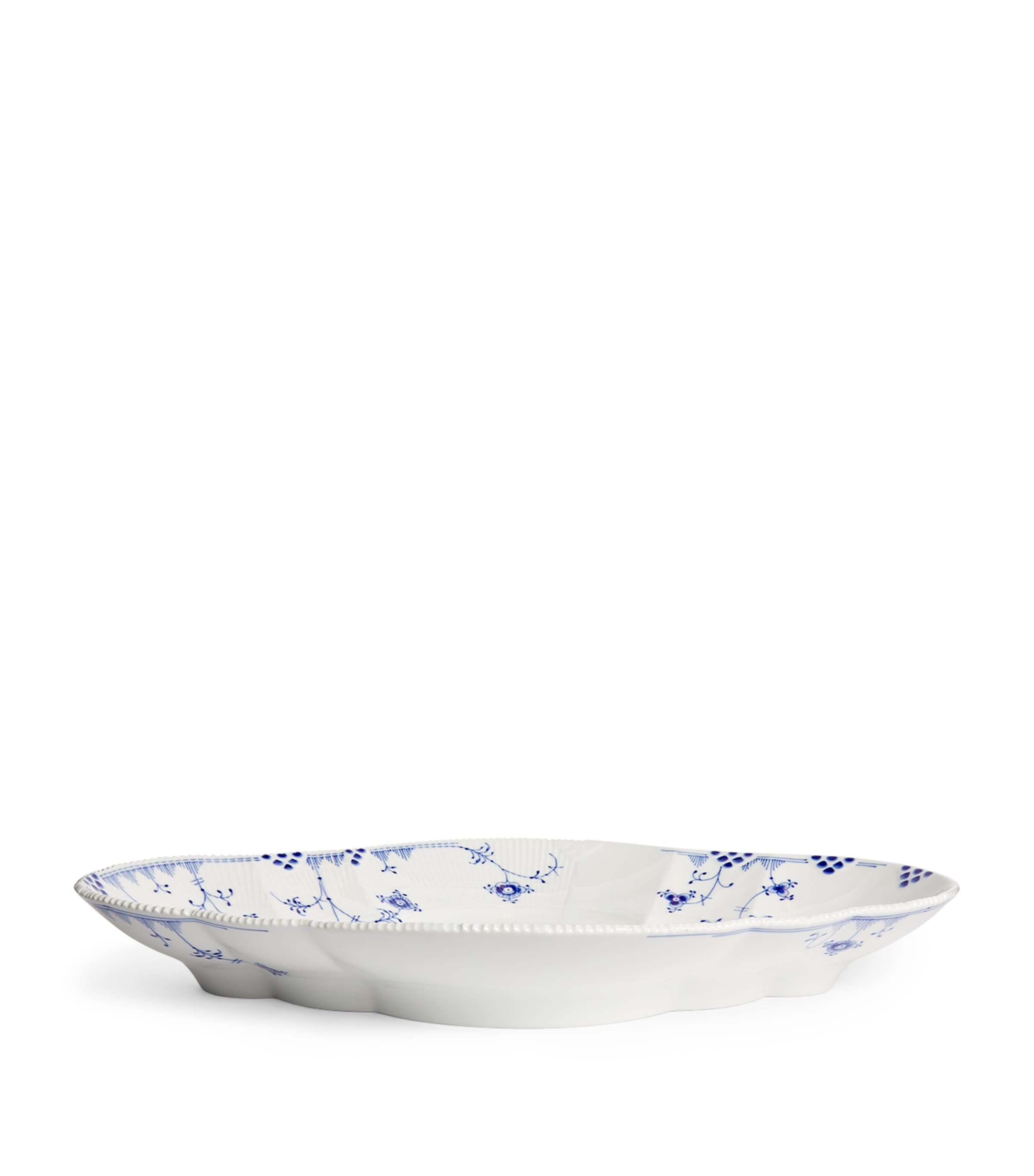 Royal Copenhagen Blue Elements porcelain dish 46cm, imported from the UK