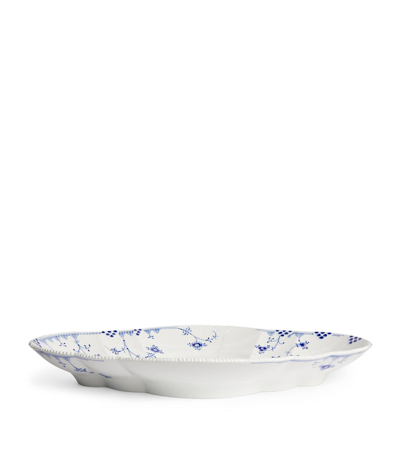 Royal Copenhagen Blue Elements porcelain dish 46cm, imported from the UK