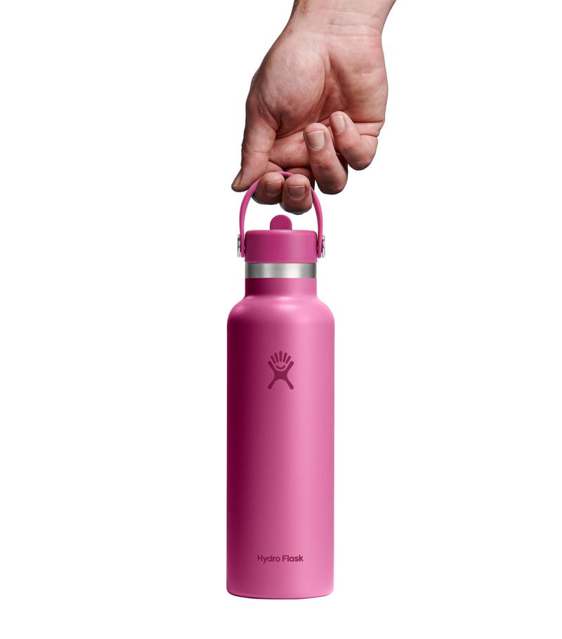 Hydro Flask water bottle with flex straw cap 621ml, UK version