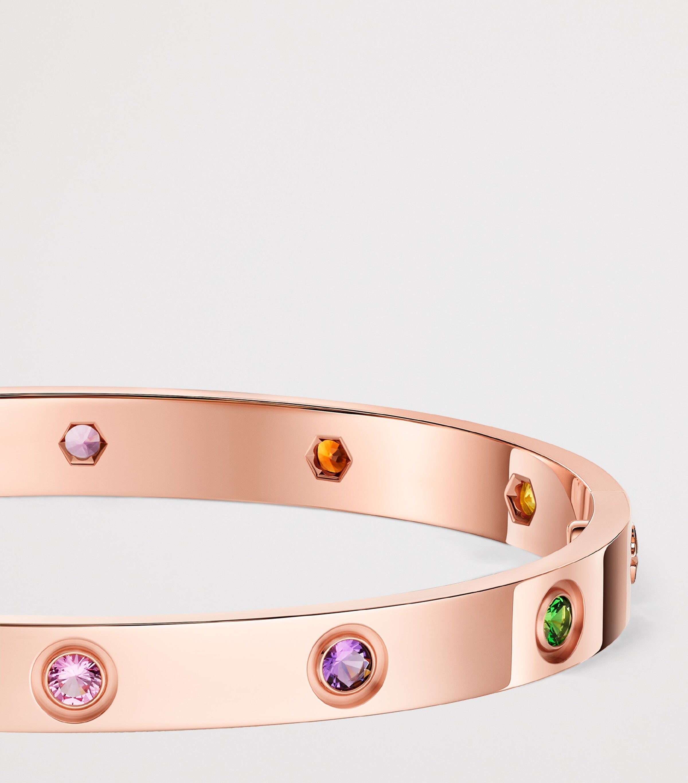 Cartier rose gold LOVE bracelet with gemstones - British product