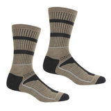 Regatta Mens Samaris 3 Season Socks (Pack of 2) (6-8) GOODS Superdrug Moccasin Brown/Briar Grey  