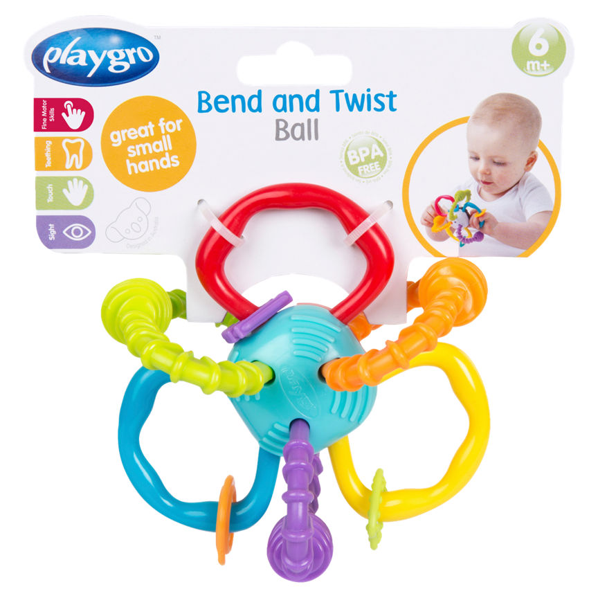 Playgro Bend and Twist Teething Rattle 6+ Months