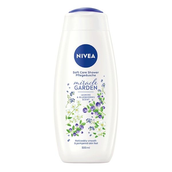 Nivea Shower Miracle Garden Jasmine & Blueberries 500Ml GOODS Superdrug   