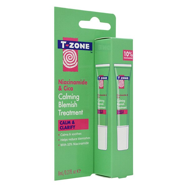 T-Zone Niacinamide And Cica Calming Blemish Treatment 8Ml GOODS Superdrug   