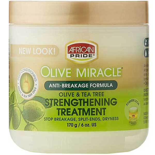 Olive Miracle Olive And Tea Tree Strengthening Treatment, imported from the UK
