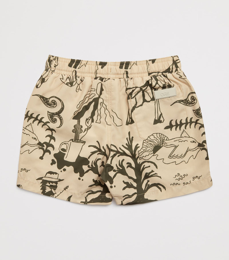 OAS Poplan Print Swim Shorts (4-12 Years)