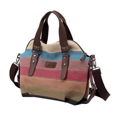Superdrug Livingandhome Multi-colour Splicing Canvas Tote Bag- Buy online at McGrocer