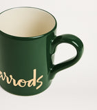 Harrods logo mug ceramic gold foil - British product