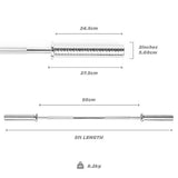 Phoenix Fitness straight barbell 5ft Olympic 2 Inch, imported from the UK