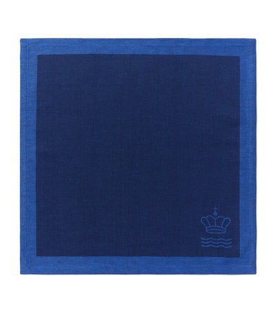 Harrods Royal Copenhagen Set of 2 Jacquard Waves Fabric Napkins 45cm x 45cm- Buy online at McGrocer