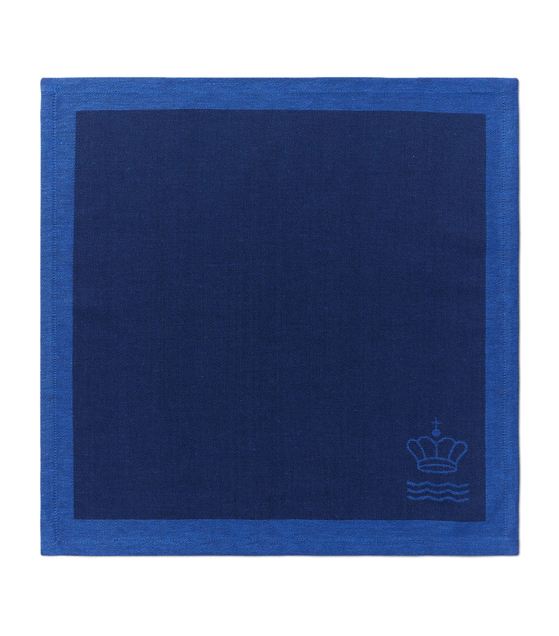 Royal Copenhagen Jacquard Waves fabric napkins 45cm x 45cm, imported from the UK