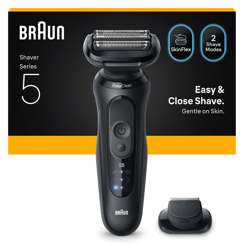Braun Series 5 electric shaver black, UK version