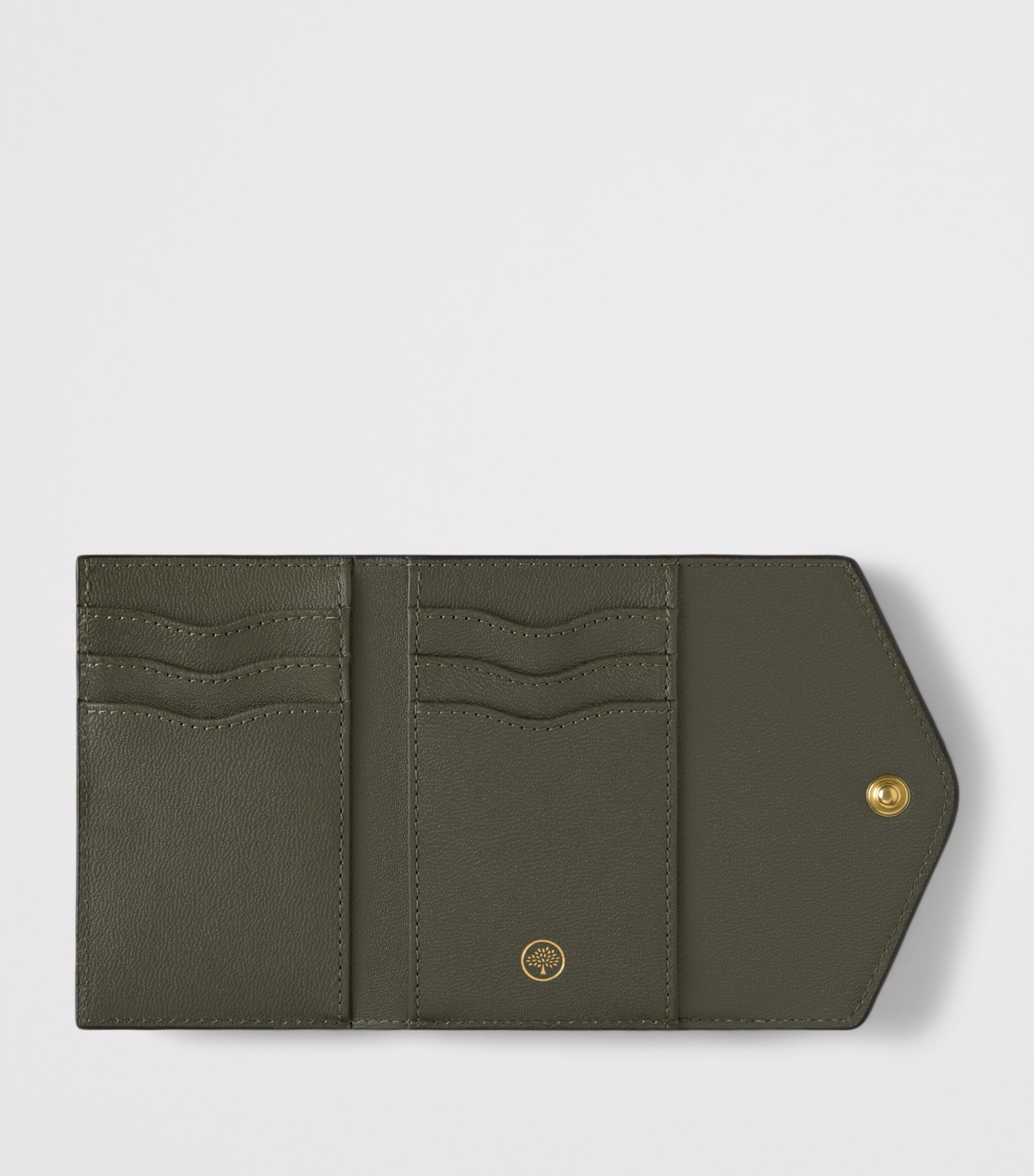 Mulberry leather folded multi-card wallet, imported from the UK